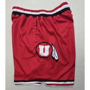 19nine Utah Utes Basketball Shorts Mens XL Hardwood History White Red